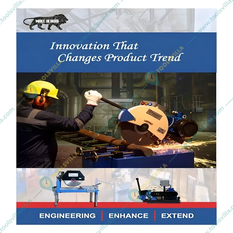 Heavy Duty 14 Inch Cut Off Machine With 3 HP 3 Phase Motor